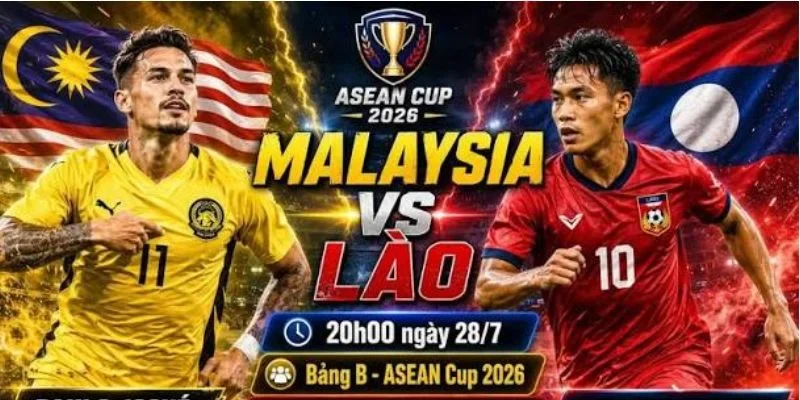 Vị thế giữa Malaysia vs Lào là khá chênh lệch về trình độ
