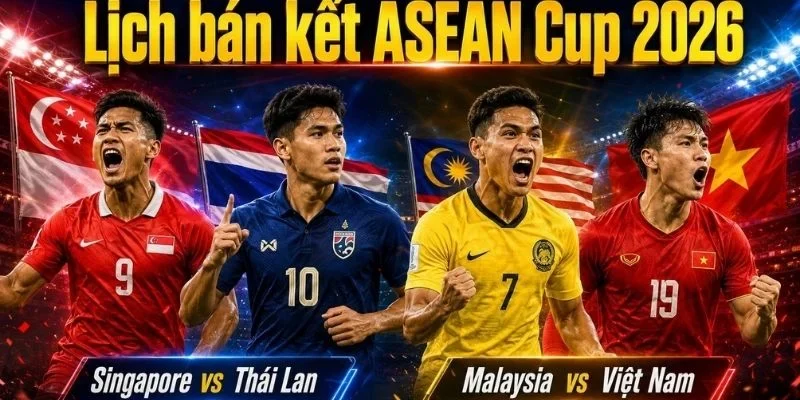 Vòng Bán kết lượt về ASEAN CUP 2026 ngày 19/08 là cặp đấu cực thú vị giữa 2 ông lớn